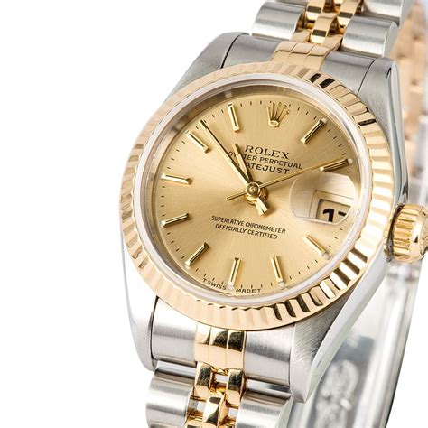 rolex women's oyster perpetual datejust two-tone watch|Rolex lady Datejust oyster 28mm.